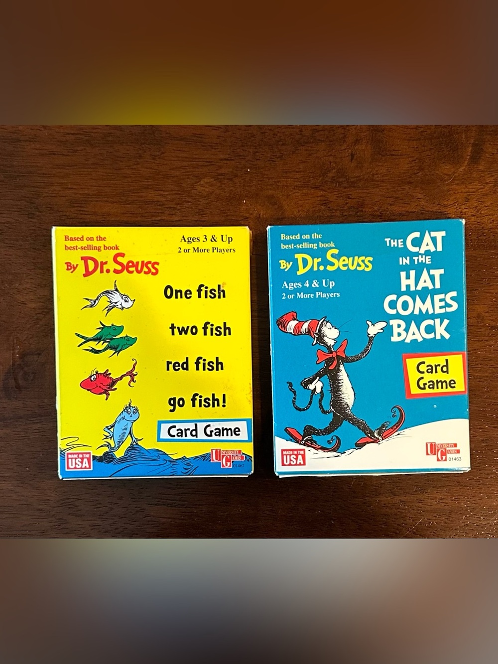 Dr. Seuss • set of two like new card games • kids • children’s card games